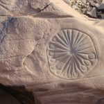 Rock engravings in Taouz South Morocco